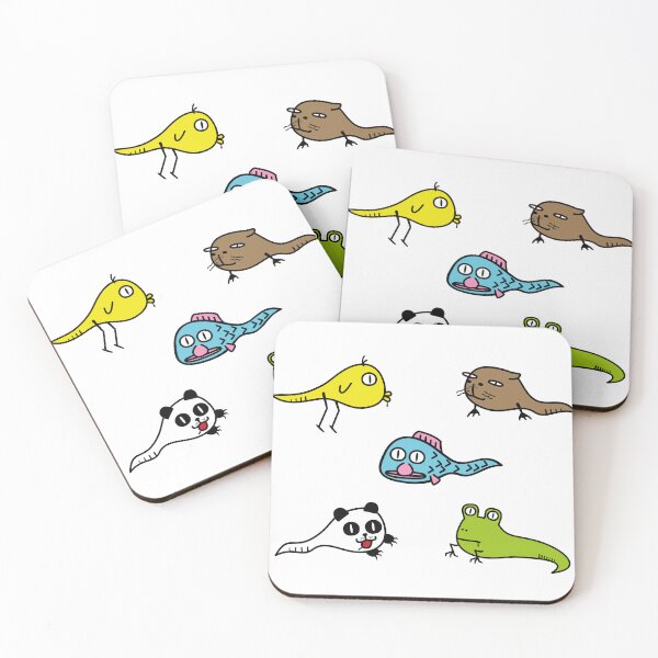 Item preview, Cute Obake Ghost Collection – Funny Chick Capybara Fish Panda Frog Gift for Animal Lovers designed and sold by Wurstlady.