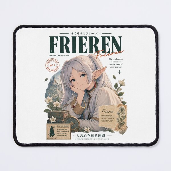 Item preview, Frieren Vintage Anime Aesthetic Magazine Cover Art Design designed and sold by tracktech.