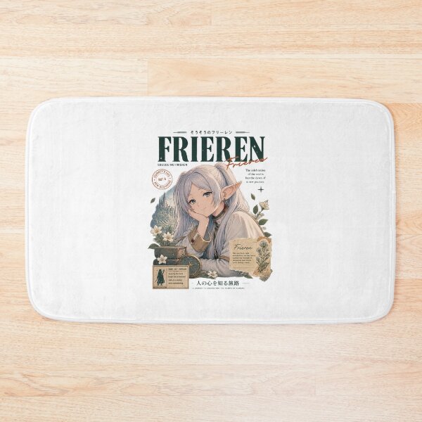 Item preview, Frieren Vintage Anime Aesthetic Magazine Cover Art Design designed and sold by tracktech.