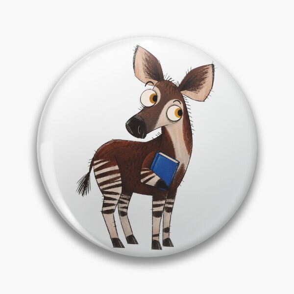 Item preview, Okapi with a Blue Sketchbook designed and sold by The-Art-of-D.