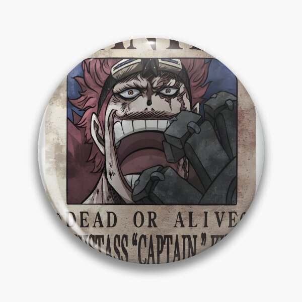 Item preview, Eustass Kid Wanted Poster Inspired Anime Pirate Design designed and sold by StrangeDesigns.