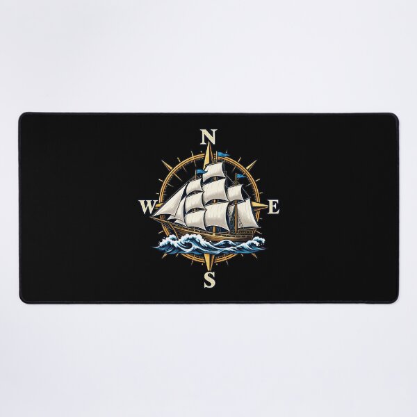 Item preview, Compass Sailing Ship Boat Sailor Nautic designed and sold by stmpdwrld.