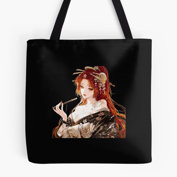 Item preview, Elegant Anime Woman Kimono Floral Design designed and sold by eRigoni19.