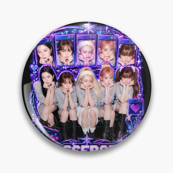 Item preview, LE SSERAFIM Made My Night Cyber Futuristic Kpop Fan Merch designed and sold by Valereekmerch.