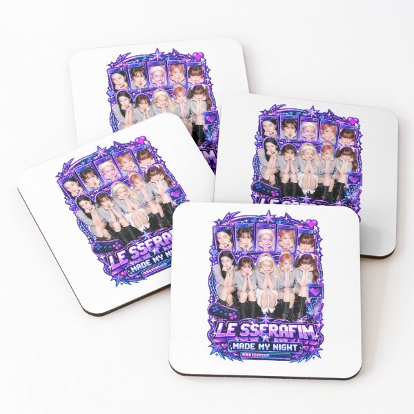 Item preview, LE SSERAFIM Made My Night Cyber Futuristic Kpop Fan Merch designed and sold by Valereekmerch.