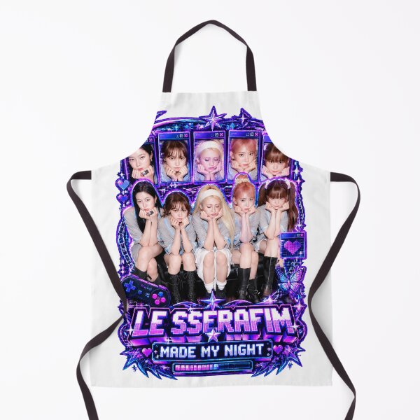 Item preview, LE SSERAFIM Made My Night Cyber Futuristic Kpop Fan Merch designed and sold by Valereekmerch.