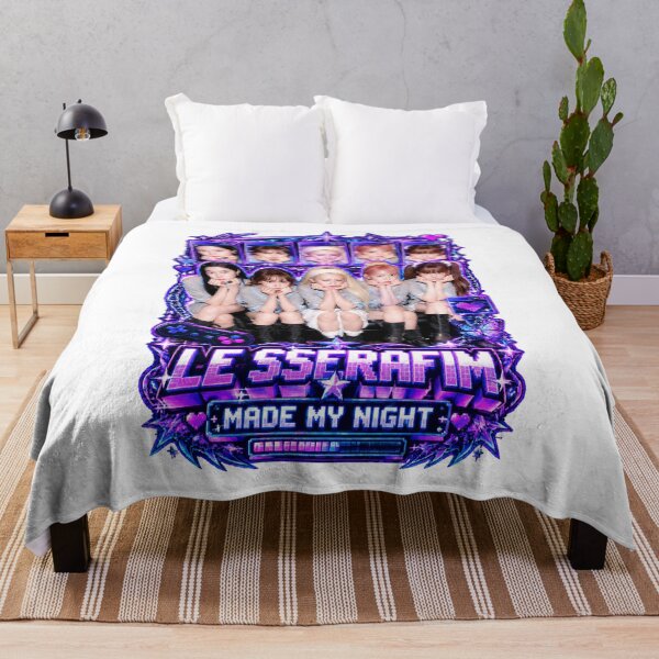 Item preview, LE SSERAFIM Made My Night Cyber Futuristic Kpop Fan Merch designed and sold by Valereekmerch.