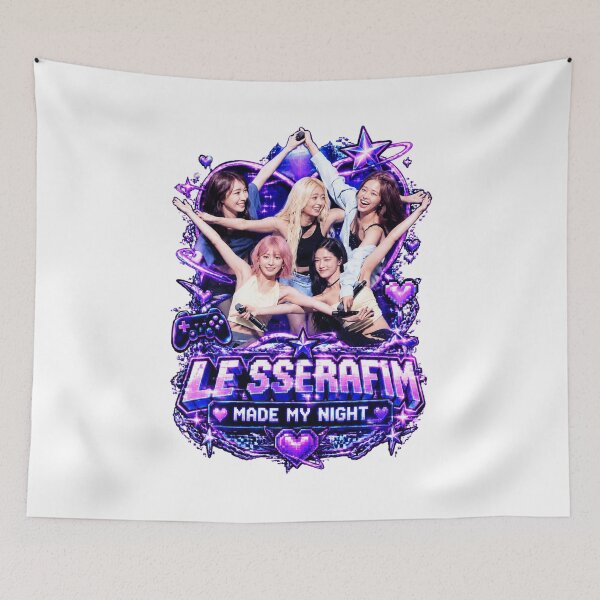 Item preview,  LE SSERAFIM Made My Night Game UI Cyberpunk Fanmade Art designed and sold by Valereekmerch.