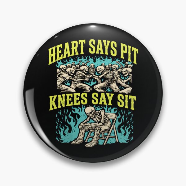 Item preview, Heart Says Pit Knees Say Sit designed and sold by BullShitShop23.