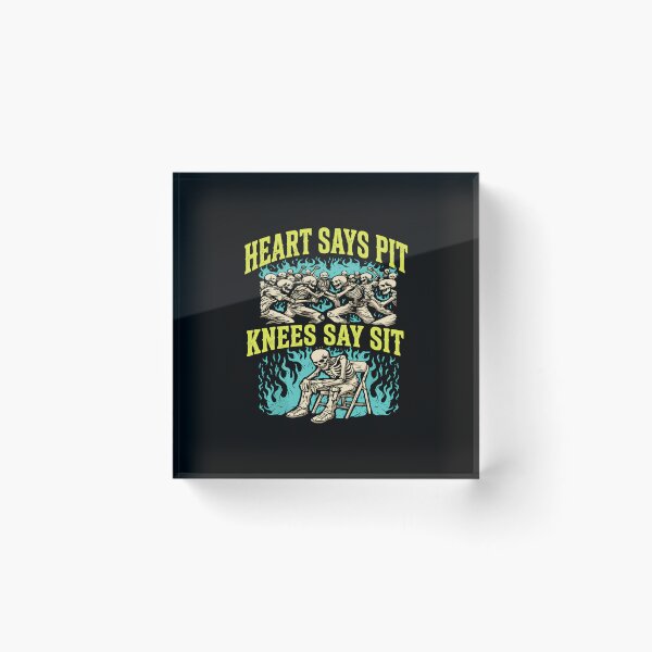 Item preview, Heart Says Pit Knees Say Sit  designed and sold by BullShitShop23.