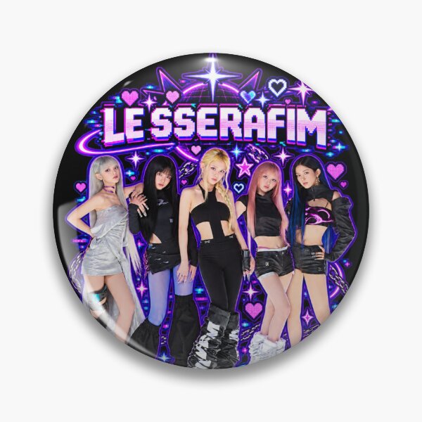Item preview, LE SSERAFIM Made My Night Neon Digital Futuristic Kpop Merch designed and sold by Valereekmerch.
