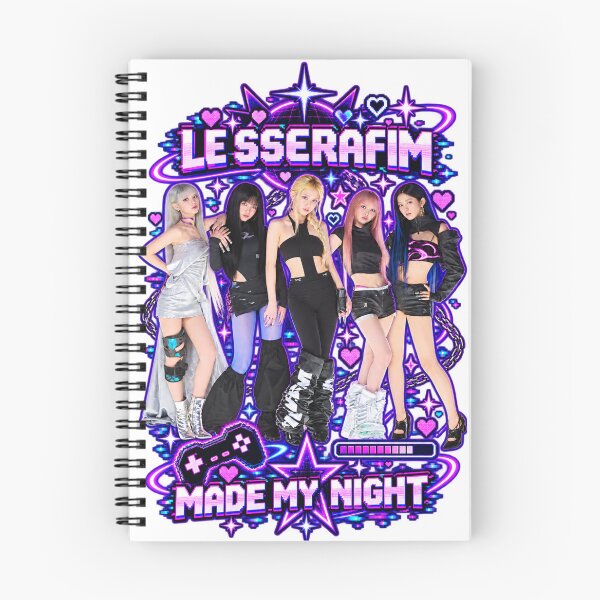 Item preview,  LE SSERAFIM Made My Night Neon Digital Futuristic Kpop Merch designed and sold by Valereekmerch.