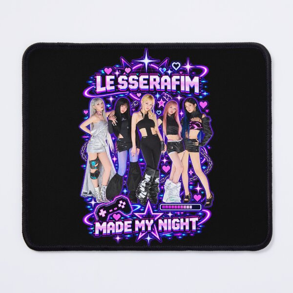 Item preview, LE SSERAFIM Made My Night Neon Digital Futuristic Kpop Merch designed and sold by Valereekmerch.