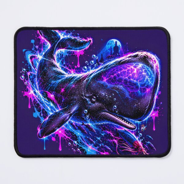 Item preview, Cosmic Sperm Whale Hunting Giant Squid in Deep Sea designed and sold by srangiem-cc.