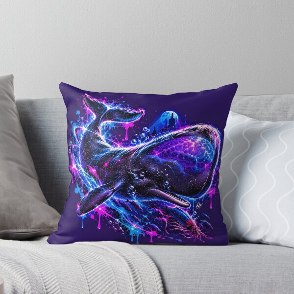 Item preview, Cosmic Sperm Whale Hunting Giant Squid in Deep Sea designed and sold by srangiem-cc.