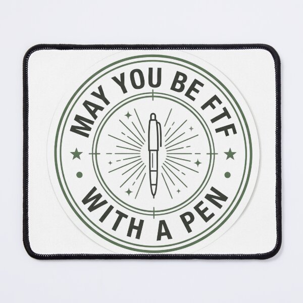 Item preview, May You Be FTF With A Pen | Geocaching Badge Sticker designed and sold by mnkyride.
