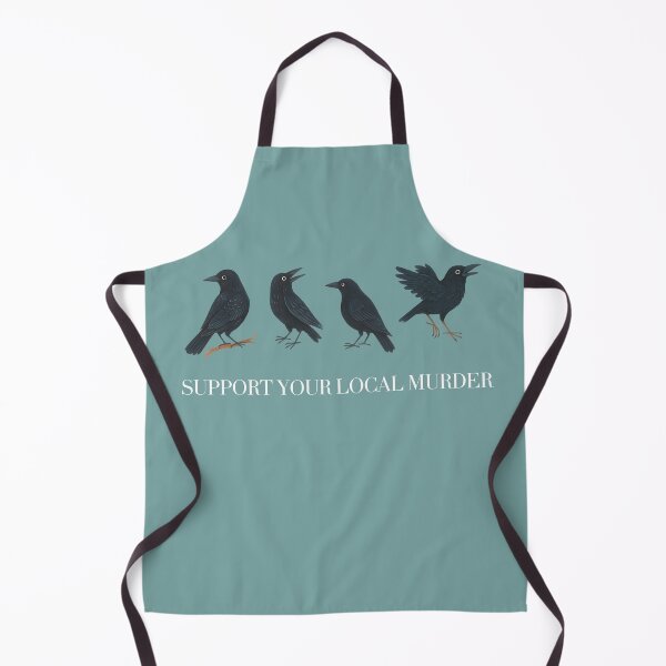 Item preview, Support Your Local Murderer Crows Funny Gothic Bird Dark Nature Graphic designed and sold by Thedustyart.