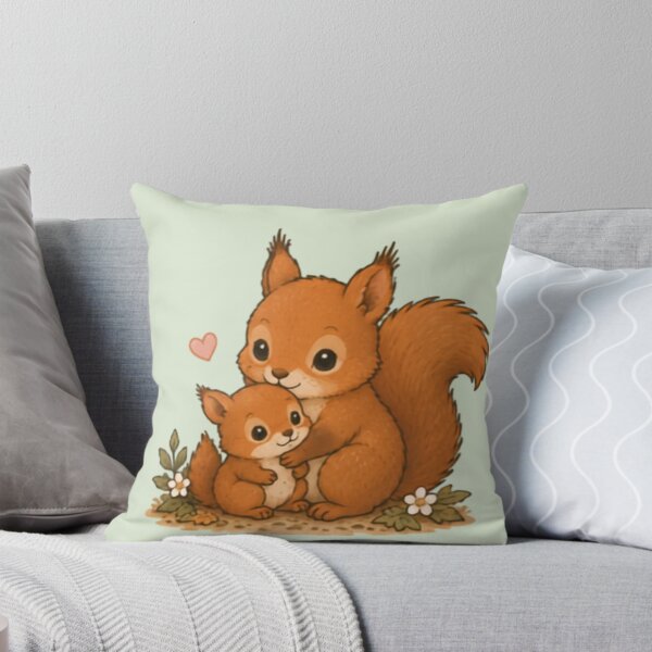 Item preview, Mum & Baby Red Squirrel designed and sold by MellowMunchkins.