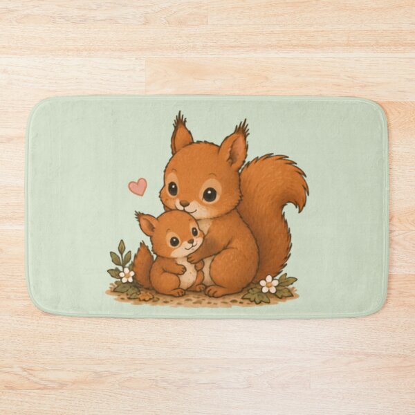 Item preview, Mum & Baby Red Squirrel designed and sold by MellowMunchkins.