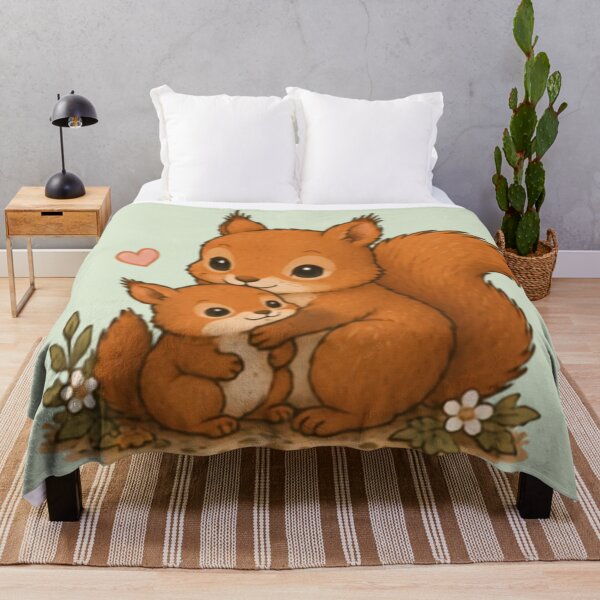 Item preview, Mum & Baby Red Squirrel designed and sold by MellowMunchkins.
