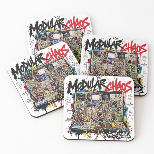 Item preview, Modular Chaos – Analog Synth Patch Cable Graffiti Art designed and sold by NicolaDudich.