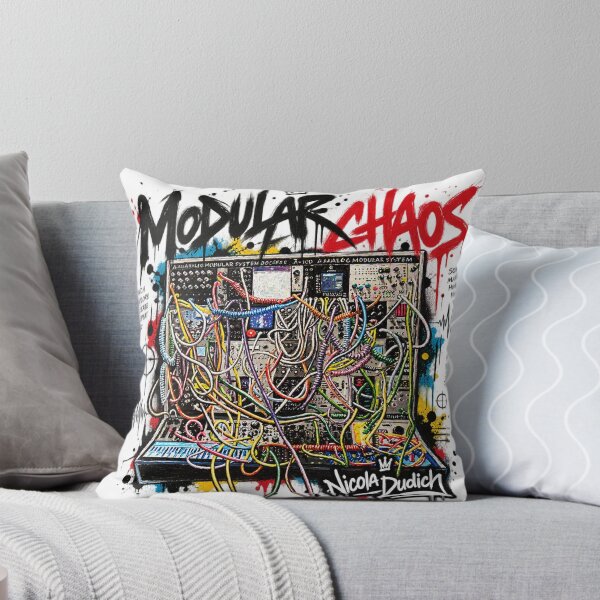 Item preview, Modular Chaos – Analog Synth Patch Cable Graffiti Art designed and sold by NicolaDudich.