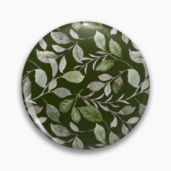 Item preview, Forest Green Watercolor Leaves Botanical Seamless Pattern designed and sold by ​Jyoti Digital Artist.