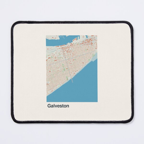 Item preview, Galveston Minimalistic Map Art designed and sold by MapsNerd.