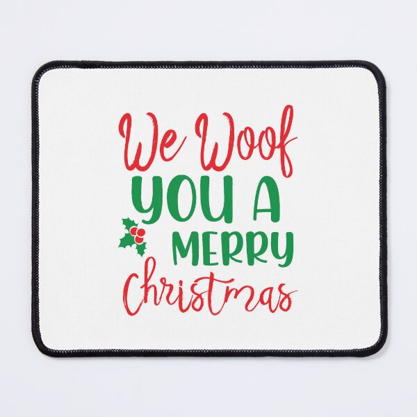 Item preview, We Woof You a Merry Christmas Dog Design designed and sold by Palette & Hue.