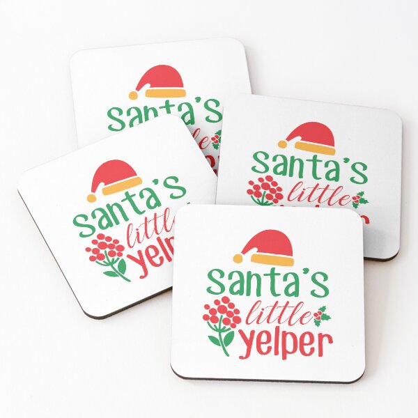 Item preview, Santa's Little Yelper Christmas Dog Design designed and sold by Palette & Hue.