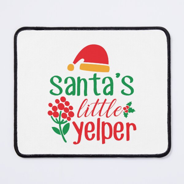 Item preview, Santa's Little Yelper Christmas Dog Design designed and sold by Palette & Hue.