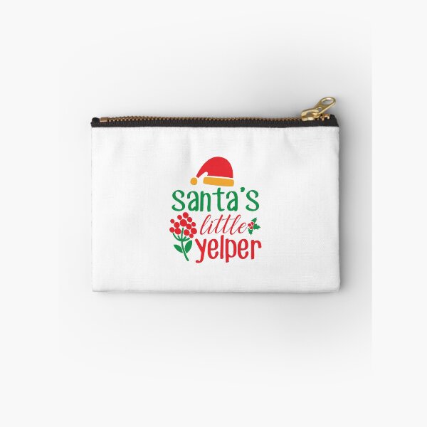 Item preview, Santa's Little Yelper Christmas Dog Design designed and sold by Palette & Hue.