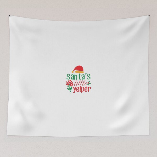 Item preview, Santa's Little Yelper Christmas Dog Design designed and sold by Palette & Hue.