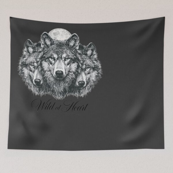 Item preview, Wild at Heart Three Wolves Moon Pack Loyalty designed and sold by NicolasGlowArt.