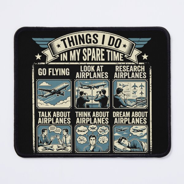 Item preview, Things I Do In My Spare Time Aviation Enthusiast designed and sold by SofiBlair.