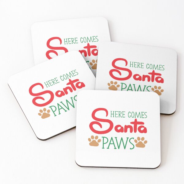 Item preview, Here Comes Santa Paws Christmas Dog Design designed and sold by Palette & Hue.