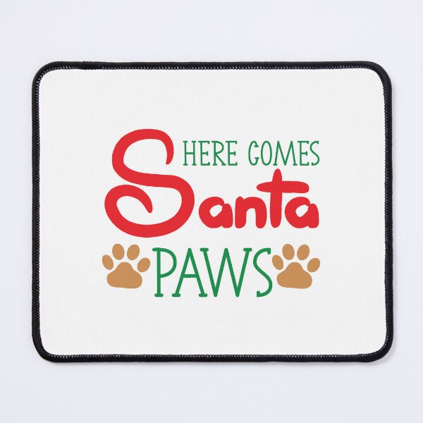 Item preview, Here Comes Santa Paws Christmas Dog Design designed and sold by Palette & Hue.