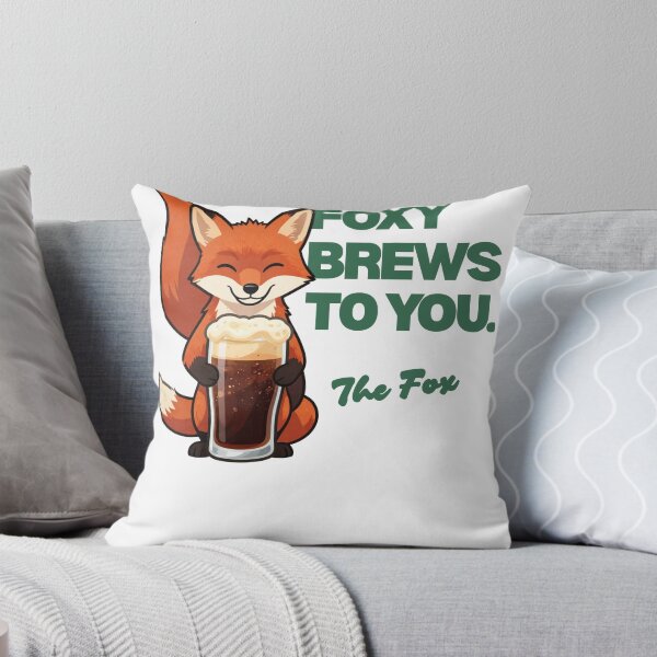 Item preview, Funny Red Fox Drinking Craft Dark Beer designed and sold by cooljude.