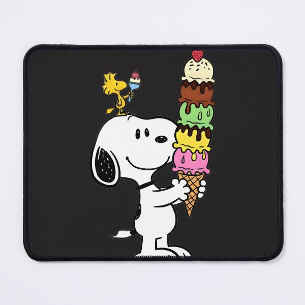 Item preview, Cute Snoopy and Woodstock Enjoying Ice Cream Summer Design designed and sold by loui27.