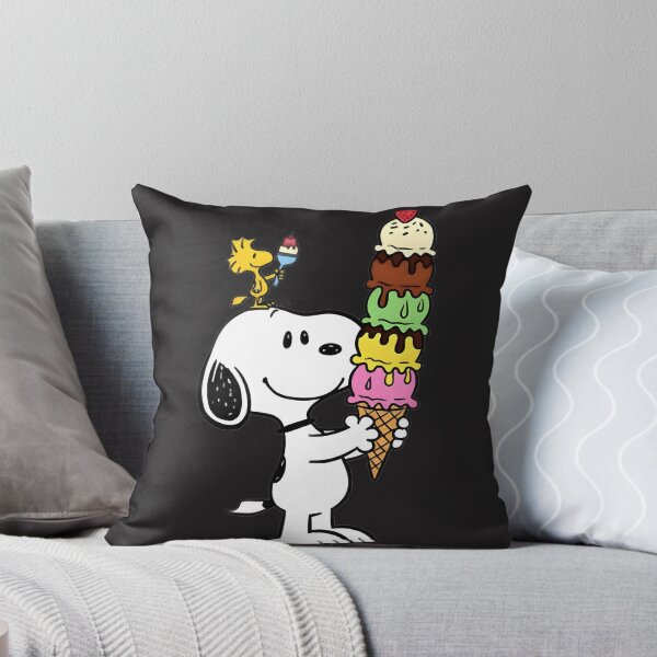 Item preview, Cute Snoopy and Woodstock Enjoying Ice Cream Summer Design designed and sold by loui27.