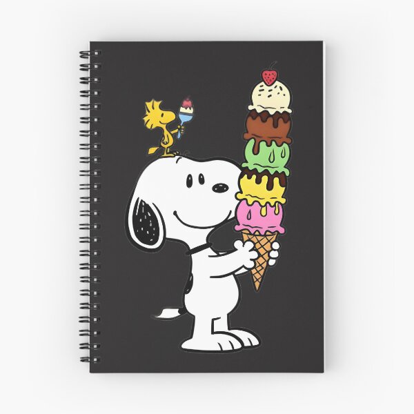 Item preview, Cute Snoopy and Woodstock Enjoying Ice Cream Summer Design designed and sold by loui27.