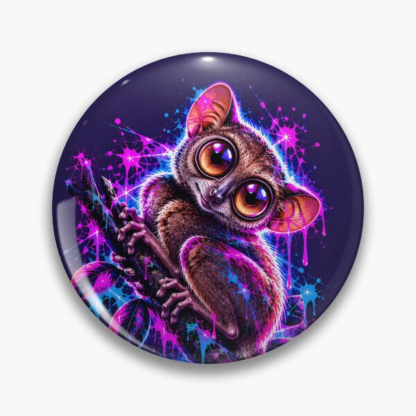Item preview, Wide Eyed Tarsier Clinging to Jungle Branch designed and sold by srangiem-cc.