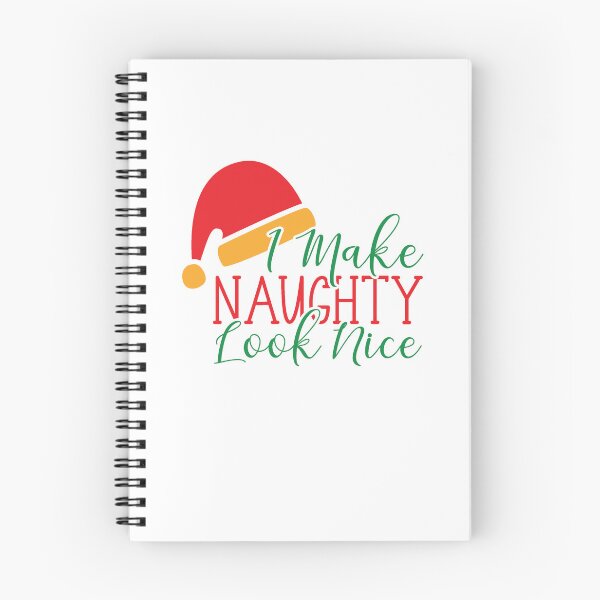 Item preview, I Make Naughty Look Nice Funny Christmas Dog Design designed and sold by Palette & Hue.