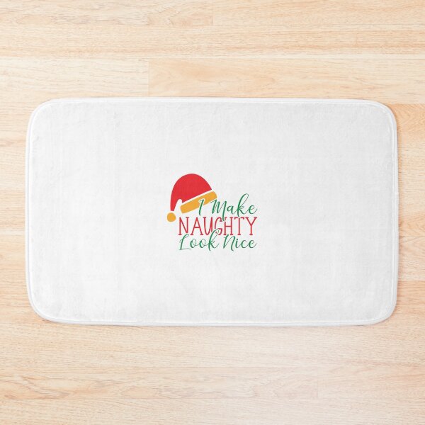 Item preview, I Make Naughty Look Nice Funny Christmas Dog Design designed and sold by Palette & Hue.