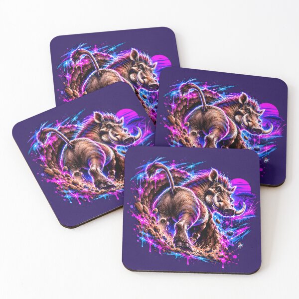 Item preview, Fierce Warthog Digging Up Dirt in Savannah designed and sold by srangiem-cc.