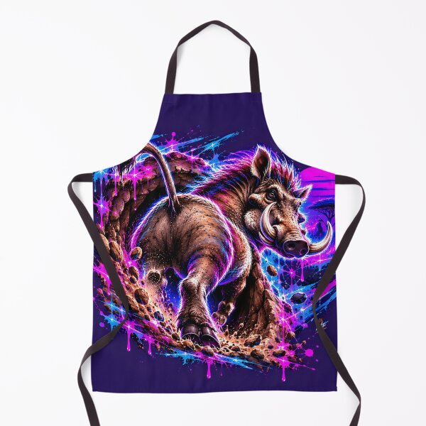 Item preview, Fierce Warthog Digging Up Dirt in Savannah designed and sold by srangiem-cc.