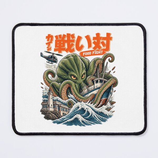 Item preview, Broccoli vs Ramen Kaiju Monster Battle Illustration designed and sold by MayGuy.