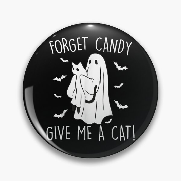 Item preview, Funny Halloween Cat Ghost Forget Candy Give Me Cat Halloween designed and sold by TaraxDoolittle.