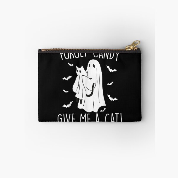 Item preview, Funny Halloween Cat Ghost Forget Candy Give Me Cat Halloween designed and sold by TaraxDoolittle.