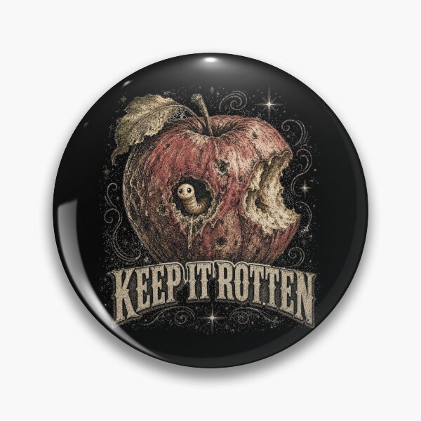 Item preview, Keep It Rotten Vintage Apple Worm Grunge designed and sold by Yellowriversss.